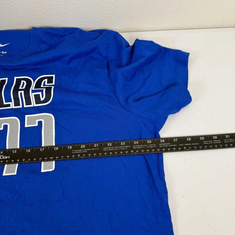 Nike NBA Dallas Mavericks Luka Doncic #77 Jersey T-Shirt Mens XXL Blue NEW